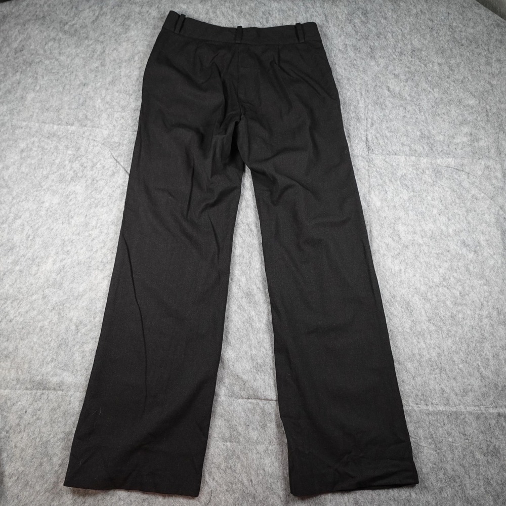 Ralph Lauren Pants Women 4 Black Wool Blend Wide Leg Professional Old Money - Picture 10 of 11